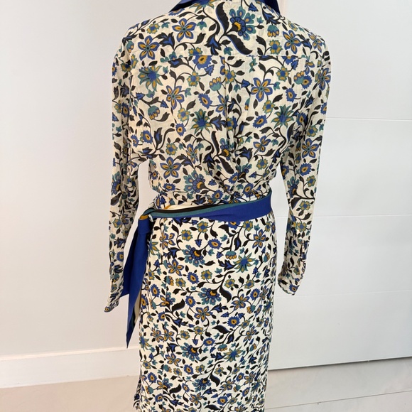 Sezane and Momoni Floral Maxi Wrap Skirt with Long Sleeve Top Sz 36 - Picture 10 of 15